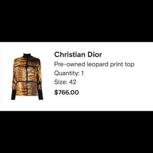 Christian dior vintage top sz 42